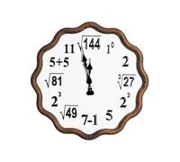 BRANDANI Orologio da Parete Matematico Aritmetica 59cm Legno e Metallo