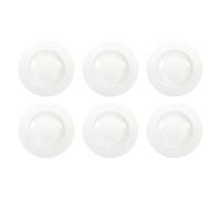 BRANDANI Piatto Fondo Total White 21,5cm Set 6 Pezzi Bianco New Bone
