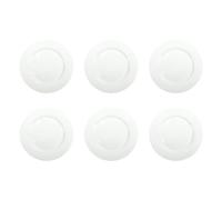 BRANDANI Piatto Piano Total White 27cm Set 6 Pezzi Bianco New Bone