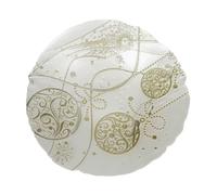 Brandani Piatto Portata Regalomagia 38 cm Vetro Bianco/Oro