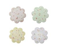 BRANDANI Polline Decorazione Sottomoka Set 4 Pezzi 11,5cm Porcellana e Sughero