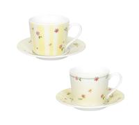 BRANDANI Polline Giallo Set 2 Pezzi Tazza caffè 100ml Porcellana