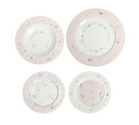 BRANDANI Polline Rosa Servizio Tavola Piatti Set 18 Pezzi Porcellana
