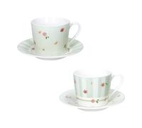 BRANDANI Polline Verde Set 2 Pezzi Tazza caffè 100ml Porcellana