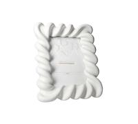 BRANDANI Portafoto cornice in poliresina Candy bianco 13 x 18 cm