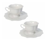 BRANDANI Queen set 2 tazze tè con piatto 52887