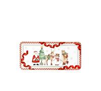 BRANDANI Racconti Vassoio Natalizio Rettangolare 40x18cm Porcellana