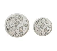 Brandani Servizio 12 Piatti Bordo Alto Shanti Gourmet Bone China 6+6 Bianco