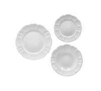 BRANDANI Servizio Tavola Georgette Set Piatti 18 Pezzi in Porcellana