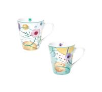 BRANDANI Set 2 Mug Bollicine in Porcellana 300ml