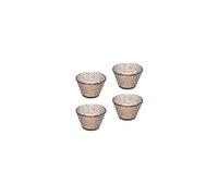 BRANDANI SET 4 COPPETTE DROP MOKA VETRO 40448