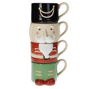 Brandani set 4 Mug tazza Natale schiaccianoci cod.89898