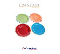 BRANDANI Set 4 Piatti Piani Ironstone Linea MESSICO