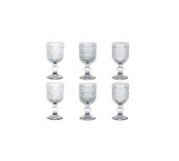 BRANDANI set 6 pezzi shot calice liquorino Indie trasparente in vetro