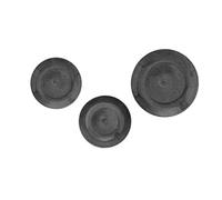 Brandani set piatti tavola 18pz essential porcellana colore fumo-grigio