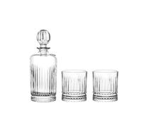 BRANDANI Set Tasting Liquori 3 Pezzi in Vetro con Bottiglia e Bicchieri