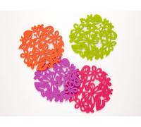 BRANDANI SOTTOBICCHIERE FANTASY MULTICOLORE IN PLASTICA