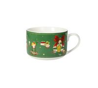 Brandani TAZZA COLAZIONE ELFOMAGIA NEW BONE CHINA (verde)