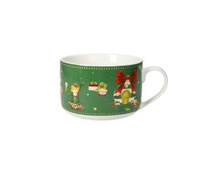 Brandani TAZZA COLAZIONE ELFOMAGIA NEW BONE CHINA (verde)