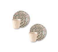 BRANDANI Tazzina Caffè Le Cementine Infiore Set 2 Pz Gres Porcellanato 80 ml