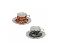 BRANDANI TAZZINA CAFFE LE PRIMIZIE FRESH FRUITS SET 2 PZ PORCELLANA | Prestige Store