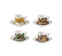 BRANDANI TAZZINA CAFFE LE PRIMIZIE SET 4 PZ PORCELLANA