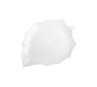 Brandani vassoietto grande in porcellana bianca Foglia Pioppo 33 x 24 cm