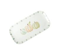 Brandani vassoio rettangolare in stoneware linea autunno Le Zucche 35x18 cm