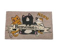 Brandani Zerbino Gatti in Cocco 45x75 cm - SKU 51271 - Accogliente Zerbino Decorativo con Gattini per Entrata