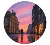 Brandenburg Gate 1000 Pezzi Jigsaw Puzzle Adulti Puzzle Rotondo Creativo Per Bambini Decompressione E Regalo Per Adulti E Bambini Da 14 Anni E Più Stampa Di Alta Qualità 1000pcs (67.5x67.5cm)