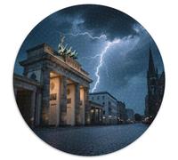 Brandenburg Gate 1000 Pezzi Jigsaw Puzzle Adulti Round Jigsaw Puzzle Creativo Per Bambini Decompressione E Regalo Per Adulti E Bambini Stampa Di Alta Qualità 1000pcs (67.5x67.5cm)