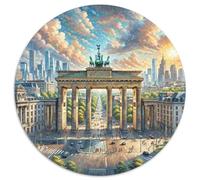 Brandenburg Gate 1000 Pezzi Jigsaw Puzzle Adulti Round Jigsaw Puzzle Idea Regalo Per Bambini Decompressione E Regalo Per Adulti E Bambini Da 14 Anni E Più Stampa Di Alta Qualità 1000pcs (67.5x67.5cm)