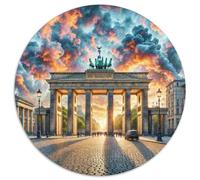 Brandenburg Gate 1000 Pezzi Puzzle Grande Adulti Puzzle Rotondo Idea Regalo Donna Per Adulti E Bambini Stampa Di Alta Qualità 1000pcs (67.5x67.5cm)