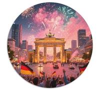 Brandenburg Gate 1000 Pezzi Puzzle Per Adulti Puzzle Rotondo Creativo Per Bambini Decompressione E Regalo Per Adulti E Bambini Da 14 Anni E Più Stampa Di Alta Qualità 1000pcs (67.5x67.5cm)