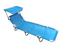 BRANDINA LETTINO MARE SPIAGGIA TETTUCCIO PARASOLE REGOLABILE AZZURRO MOD.SOFIA
