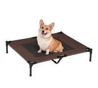 Brandina per Cani in Metallo e Tessuto Oxford Traspirante 92x76x18 cm Marrone e