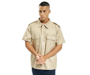 Brandit 1/2 Maniche Camicia US Uomo Camicia Maniche Corte Nero 80% Poliestere, 20% Cotone Regular
