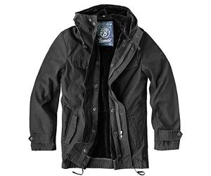 Brandit AF Parka Uomo Giacca invernale nero 4XL 100% cotone Regular