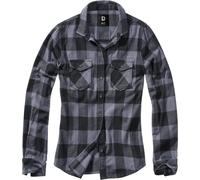Brandit Amy Flanell Ladies Camicia, nero/grigio, Taglia M