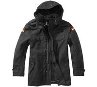 Brandit Bambini BW Parka Incappucciato Fodera Di Peluche Caldo Giacca Nero