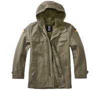 Brandit Bambini BW Parka Incappucciato Fodera Di Peluche Caldo Giacca Oliva