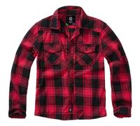 Brandit Bambini Camicia A Quadri Flanella Taglio Dritto Manica Lunga Rosso/Nero