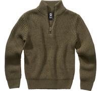 Brandit Bambini Marine Pullover Troyer Vestibilità Regolare Maniche Lunghe Navy
