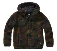 Brandit Bambini Teddyfleece Incappucciato Giacca Felpa Felpata Woodland Camo