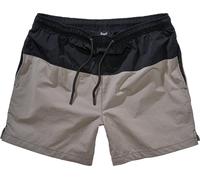 Brandit Basic Pantaloncini da bagno, nero/grigio, Taglia XXL