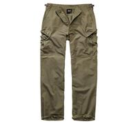 Brandit BDU Ripstop Trouser Uomo Pantaloni Modello Cargo Nero vestibilità Abbondante