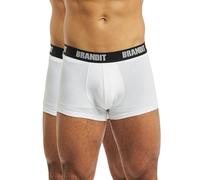 Brandit Boxer Shorts Logo 2 Pack, Uomo, white+whit, 3XL