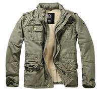 Brandit Britannia Campo Inverno Giacca Cappotto Caldo Uomo Cotone Parka Oliva