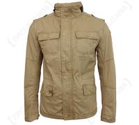BRANDIT Britannia Giacca - BEIGE COYOTE - Giacca Khaki militare cappuccio