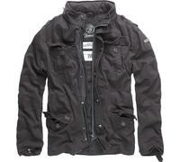 Brandit Britannia Giacca Jacke Used-Look In Pelle Artificiale Applique